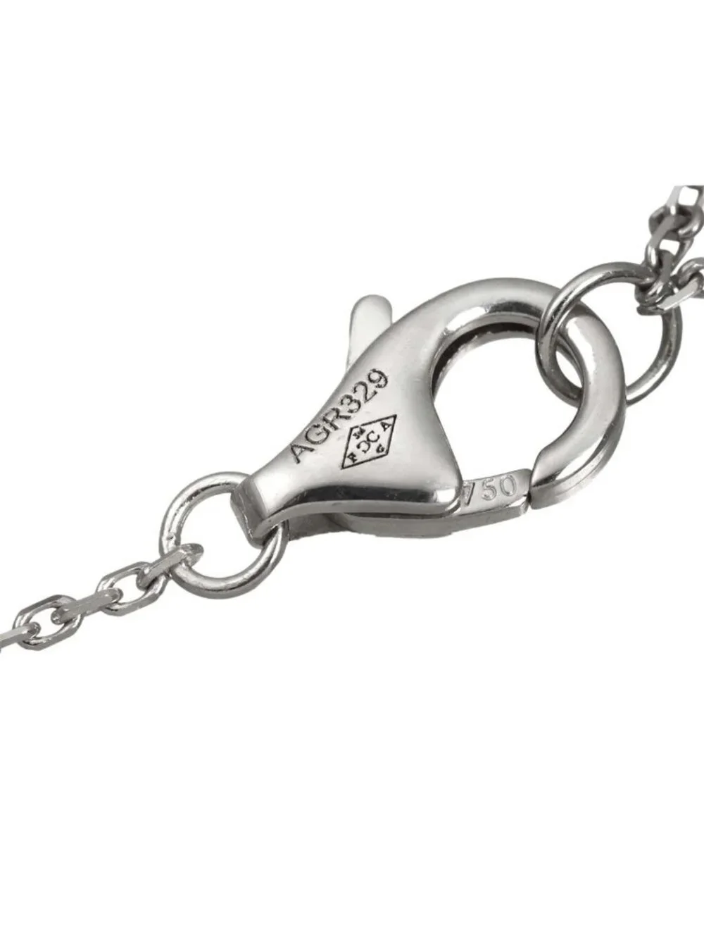 Cartier Torta Heart Pave Diamond Necklace 41 18k White Gold
